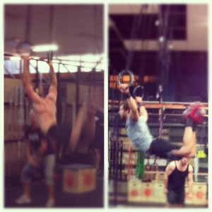 Bryn and Blake, muscle ups during 'NATE'